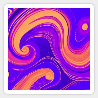 Watercolor Swirl Pattern Sticker